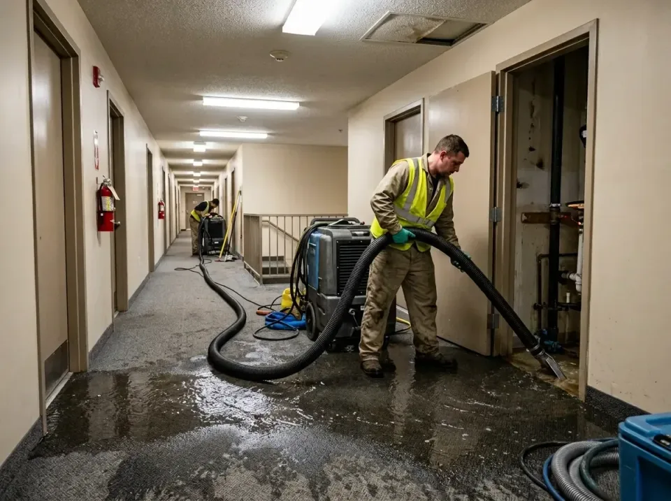 multi-unit-apartment-hallway-f-005 — frequently asked questions, Emergency Burst Pipe Water Extraction & Removal in Gibsonvi…